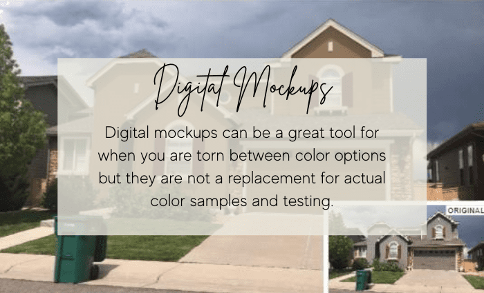 Digital mockups are great visualizing tools