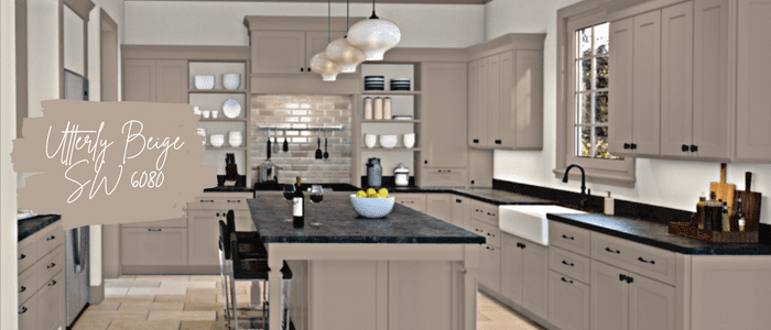 utterly beige kitchen cabinets feel modern and timeless while working with both warm and cool colors. The perfect neutral 